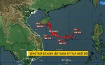 Áp thấp nhiệt đới khả năng mạnh lên thành bão số 1, di chuyển vòng cung