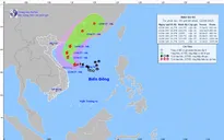 Bão số 1 giật cấp 11 trên vùng biển phía Tây quần đảo Hoàng Sa