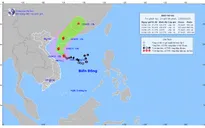 Bão số 1 di chuyển về phía Tây Nam đảo Hải Nam (Trung Quốc)