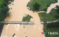 Thái Nguyên: Lũ trên sông Công gây thiệt hại nặng nề cầu cống, giao thông chia cắt cục bộ