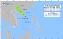 Áp thấp nhiệt đới khả năng mạnh thêm, cách quần đảo Hoàng Sa khoảng 360 km
