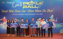 Nghệ An tổ chức giải Pickleball, kêu gọi ủng hộ quạt cho trường học ở vùng cao trong năm học mới