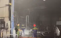 Kịp thời khống chế vụ cháy phức tạp tại kho xưởng công nghiệp