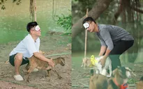 Bố ơi mình đi đâu thế: Cười “bể bụng” cảnh các bố chơi bịt mắt bắt dê
