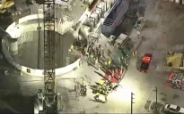 31 công nhân an toàn sau sự cố sập hầm công nghiệp ở Los Angeles