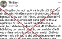 Đăng tin “con bị chặn xe hỏi đường, dí xấp tiền”, một phụ nữ bị mời làm việc