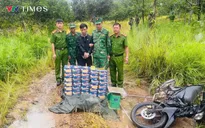 Gia Lai: Bắt quả tang hai đối tượng vận chuyển hơn 200kg pháo lậu qua biên giới