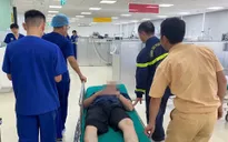 Hà Nội: Cảnh sát giao thông và cứu nạn cứu hộ phối hợp cứu người trên sông Hồng