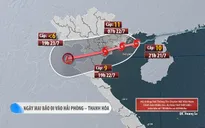 CẬP NHẬT: Bão số 3 giật cấp 13 tại Vịnh Bắc Bộ, đổ bộ đất liền vào ngày 22/7