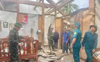 Nghệ An: Bão số 3 làm nhiều tuyến quốc lộ bị ngập, sạt lở làm sập nhà dân