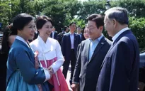 Tổng Bí thư Tô Lâm và Phu nhân dự tiệc trà tại Nhà Xanh, Hàn Quốc