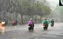 Áp thấp nhiệt đới gây mưa lớn ở Đông Bắc Bộ