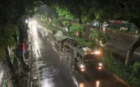 Dàn khí tài tham gia sự kiện A80 di chuyển về trung tâm Hà Nội