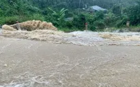 Lũ ống bất ngờ cuốn trôi hai mẹ con khi đang qua suối