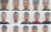 Khởi tố 20 đối tượng đi xe máy tháo biển số, mang hung khí đánh nhau