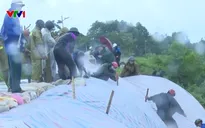 Nhiều tuyến đê sụt lún, 3 điểm dân cư ở Thanh Hóa bị cô lập do ảnh hưởng bão số 5