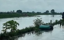 Hà Nội mưa to làm mực nước sông Nhuệ, sông Đáy lên mức báo động I