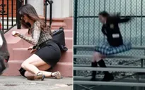 Anna Hathaway té ngã khi ghi hình The Devil Wears Prada 2, tái hiện khoảnh khắc kinh điển sau 20 năm