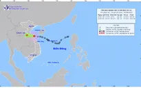 Bão số 6 trên khu vực ven biển Hà Tĩnh - Quảng Trị, biển động mạnh