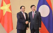 Thủ tướng Phạm Minh Chính hội kiến Tổng Bí thư, Chủ tịch nước Lào