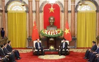 Chủ tịch nước Lương Cường tiếp Ủy viên trưởng Nhân đại toàn quốc Trung Quốc Triệu Lạc Tế