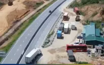 Trạm dừng nghỉ tạm cao tốc quốc lộ 45 - Nghi Sơn tiềm ẩn mất an toàn giao thông