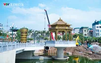 Cận cảnh công trình đập dâng sông Tô Lịch với đài quan sát độc đáo