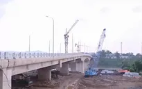 Thi công nước rút hoàn thành cầu Phong Châu vượt tiến độ