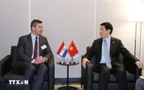 Chủ tịch nước Lương Cường gặp Tổng thống Paraguay Santiago Pena Palacios
