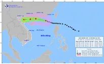 Bão số 9 duy trì gió giật trên cấp 17, tốc độ khoảng 20 km/h
