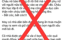 Hà Nội: Thông tin “bắt cóc trẻ em'' trên địa bàn phường Hà Đông là không chính xác