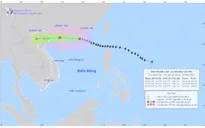 Bão số 9 cách Móng Cái (Quảng Ninh) khoảng 650km, cảnh báo mưa lớn và gió giật mạnh