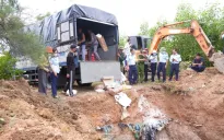 Quảng Trị: Tiêu hủy hơn 5,3 tấn thực phẩm vi phạm hành chính