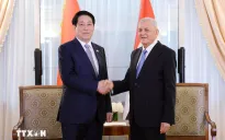 Chủ tịch nước Lương Cường gặp Tổng thống Iraq Abdul Latif Rashid