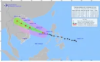 Bão số 10 giật cấp 15, di chuyển rất nhanh với tốc độ 35 - 40 km/h