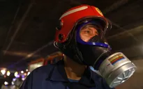 Robot trổ tài trong diễn tập PCCC đường hầm sông Sài Gòn