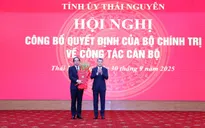 Ông Trịnh Xuân Trường giữ chức Bí thư Tỉnh ủy Thái Nguyên