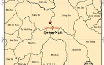 Động đất có độ lớn 3.6 tại Măng Ri, Quảng Ngãi