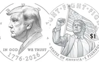 Mỹ công bố bản thiết kế đồng xu 1 USD khắc hình Tổng thống Donald Trump