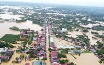 Mưa lớn, lũ dâng nhanh khiến xã Bố Hạ (Bắc Ninh) bị cô lập