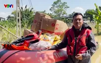 Đội cứu hộ, cứu nạn 0 đồng bám trụ cùng bà con vùng ngập Thái Nguyên