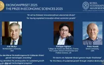 Ba nhà khoa học giải mã “tăng trưởng dựa trên đổi mới sáng tạo” nhận giải Nobel Kinh tế 2025
