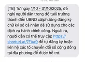 Tin nhắn mời đăng ký chữ ký số là thật, không phải lừa đảo