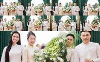 Lễ nạp tài của Hoa hậu Đỗ Thị Hà gây bão, dàn bê tráp  có cả Hoa hậu Quốc tế góp mặt