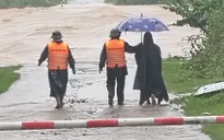 Quảng Trị: Mưa to, nhiều khu vực bị chia cắt vì ngập lụt