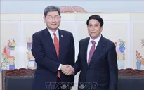 Chủ tịch nước Lương Cường tiếp Chủ tịch Quỹ giao lưu quốc tế Hàn Quốc