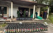 Bắt giữ nhóm đối tượng buôn bán, vận chuyển 637 bình khí cười và 4 xe ô tô 