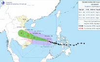 Bão số 13 giật cấp 17 hướng vào miền Trung, vùng gần tâm bão sóng biển cao 8-10m