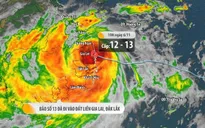 CẬP NHẬT: Bão số 13 giật cấp 15 đổ bộ đất liền các tỉnh Đắk Lắk - Gia Lai
