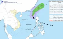 Bão số 14 giảm 1 cấp, giữ nguyên hướng di chuyển